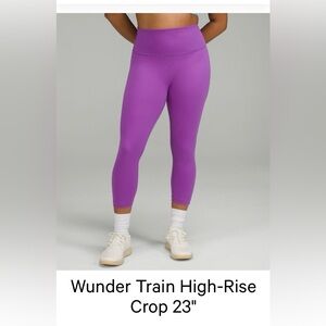 Lululemon Wunder Train 23” Leggings